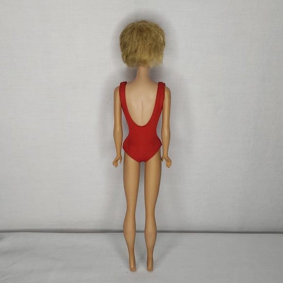 Vintage Barbie 1962 Bubble Cut in Red Swimsuit - Picture 5 of 11